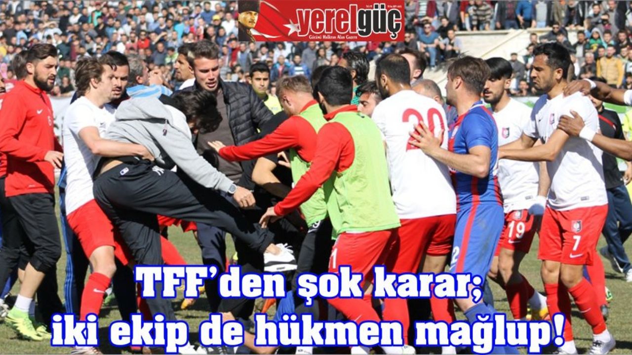 TFF’den şok karar; iki ekip de hükmen mağlup!