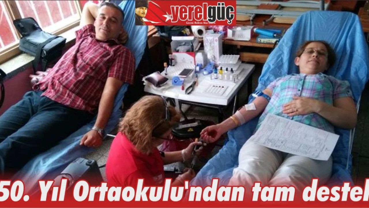 50. Yıl Ortaokulu’ndan tam destek
