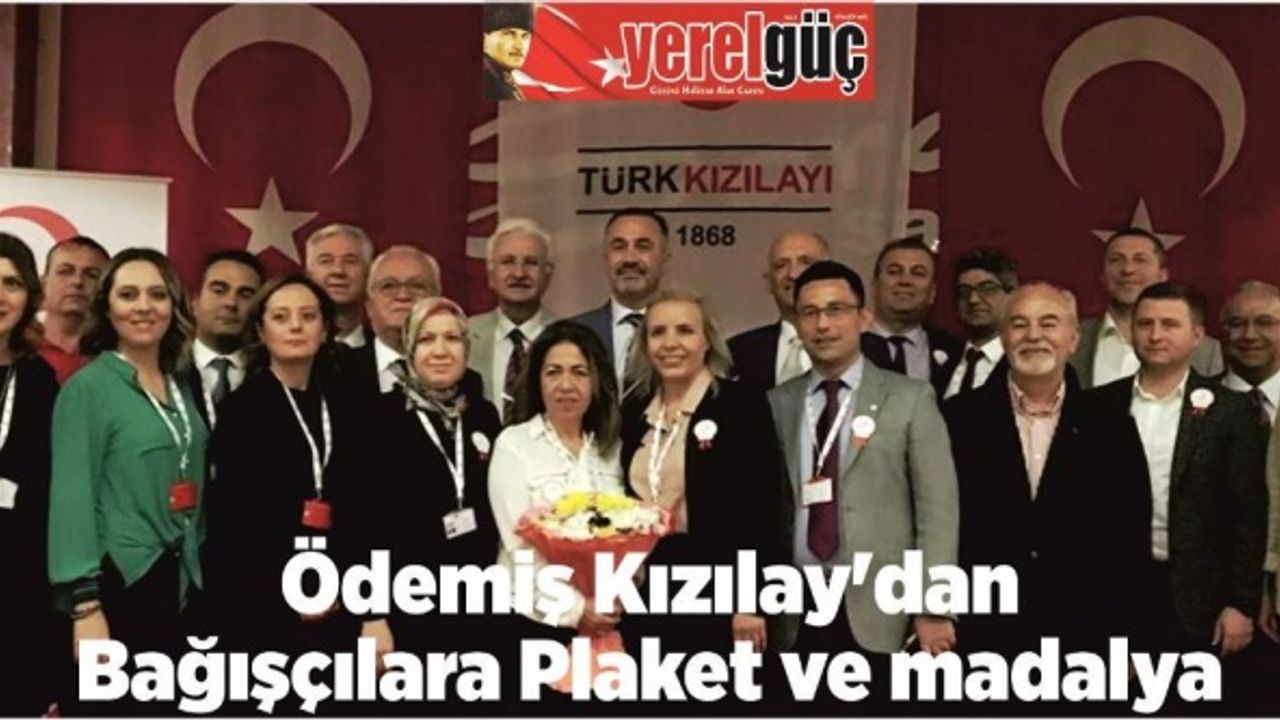 Ödemiş Kızılay’dan Bağışçılara Plaket ve madalya