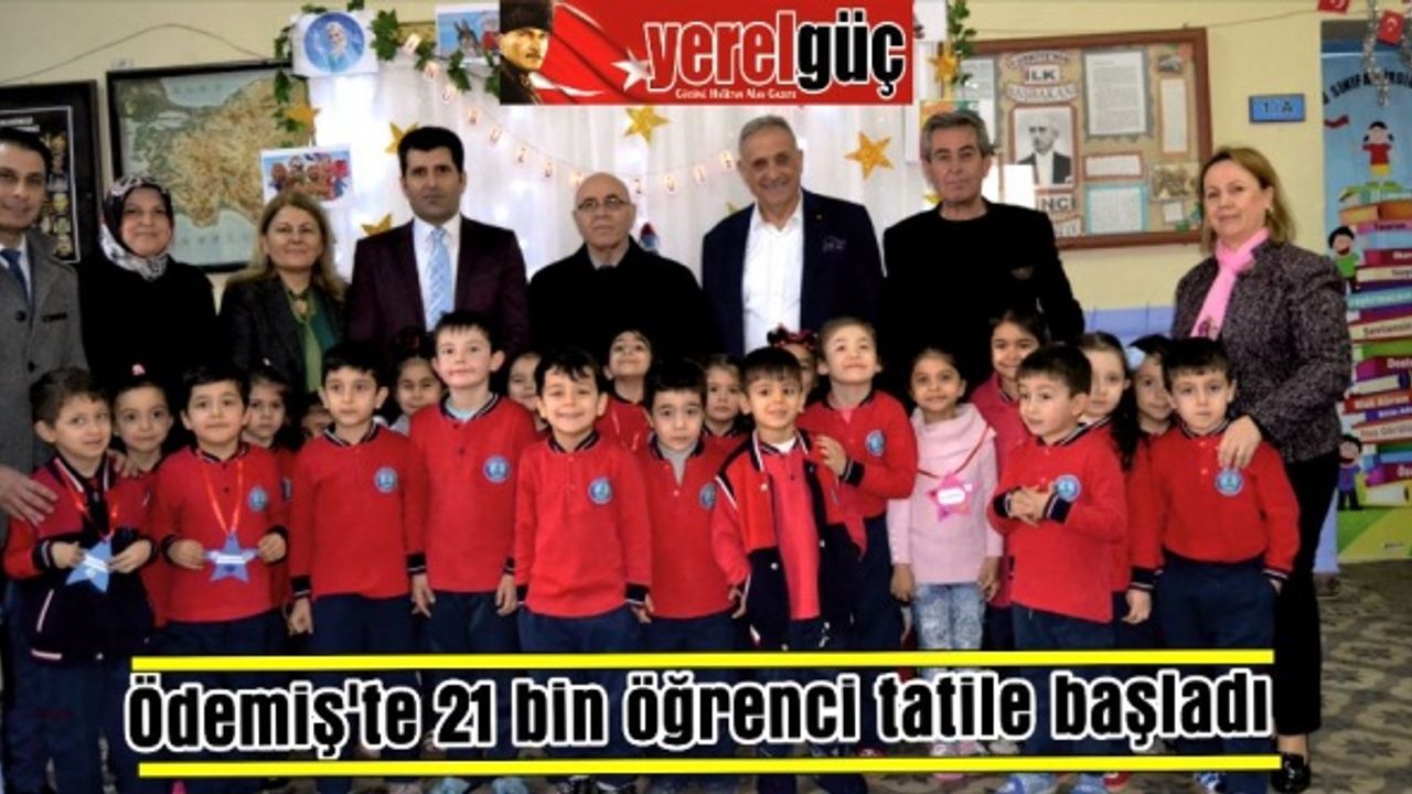 Ödemiş’te 21 bin öğrenci tatile başladı