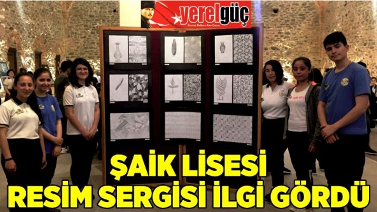 ŞAİK LİSESİ RESİM SERGİSİ İLGİ GÖRDÜ