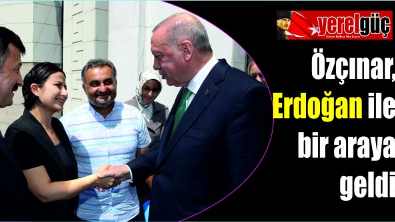 Özçınar, Erdoğan ile bir araya geldi