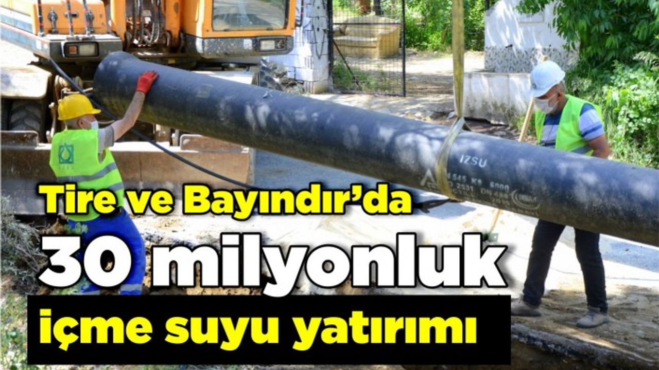 35 yıllık içme suyu hatları yenileniyor