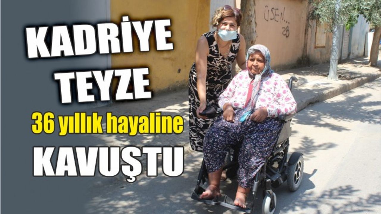 Felçli olan Kadriye Coşkun akülüsüne kavuştu