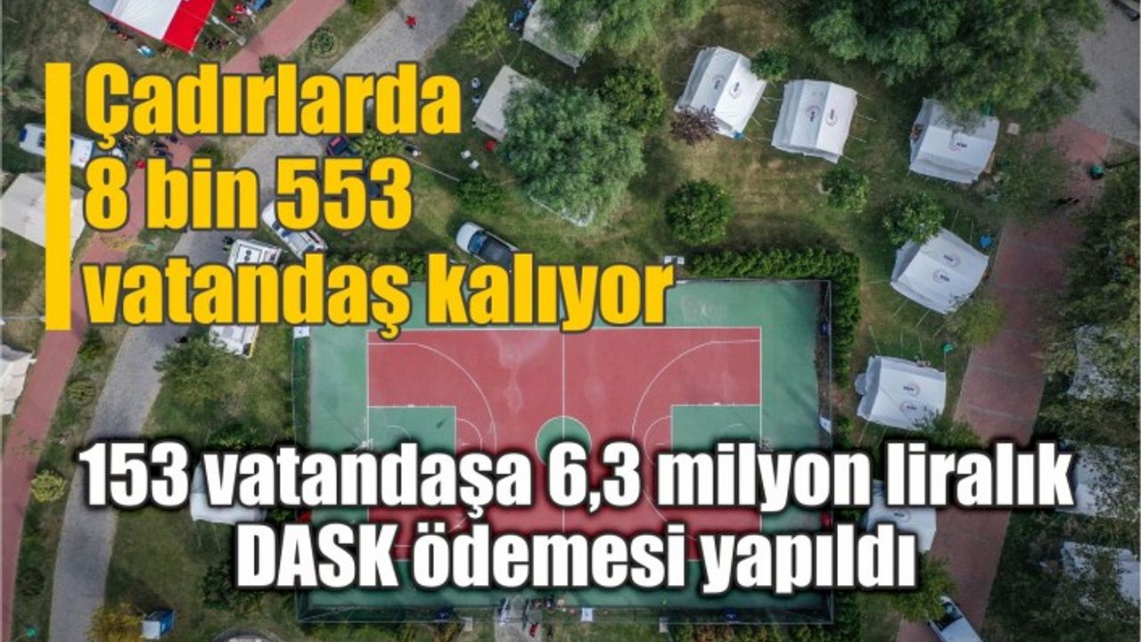 Çevre ve Şehircilik Bakanı Kurum: "153 vatandaşımıza 6,3 milyon liralık DASK ödemesi yapıldı"