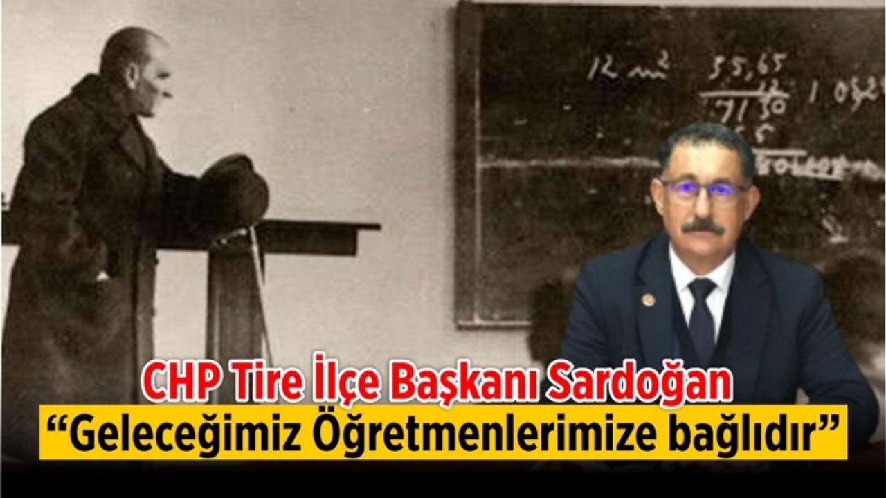 Başkan Sardoğan, "24 Kasım Öğretmenler Gününü kutlarım.”