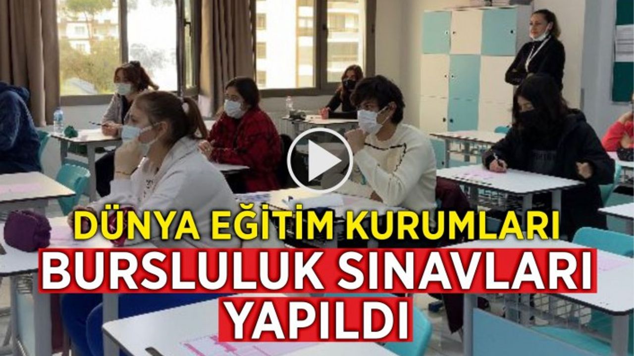 Ödemiş Dünya Eğitim Kurumları bursluluk sınavları tamamlandı