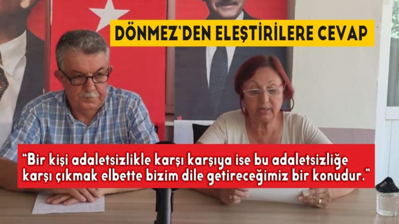“Bir kişi adaletsizlikle karşı karşıya ise bu adaletsizliğe karşı çıkmak elbette bizim dile getireceğimiz bir konudur.”