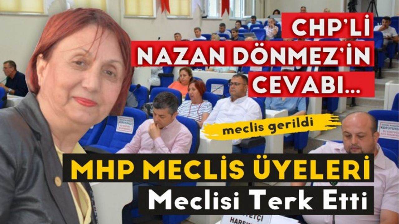 MHP MECLİS ÜYELERİ Meclisi Terk Etti