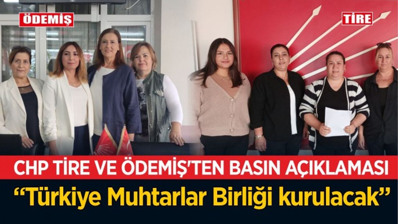 CHP Ödemiş ve Tire Kadın Kolları başkanlıkları eş zamanlı basın açıklaması yaptı.