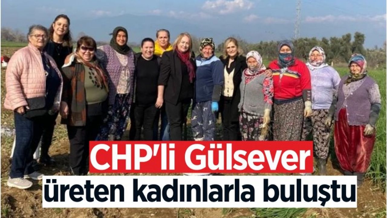 CHP heyeti, kadın tarım işçilerine projelerini tarlada anlattı