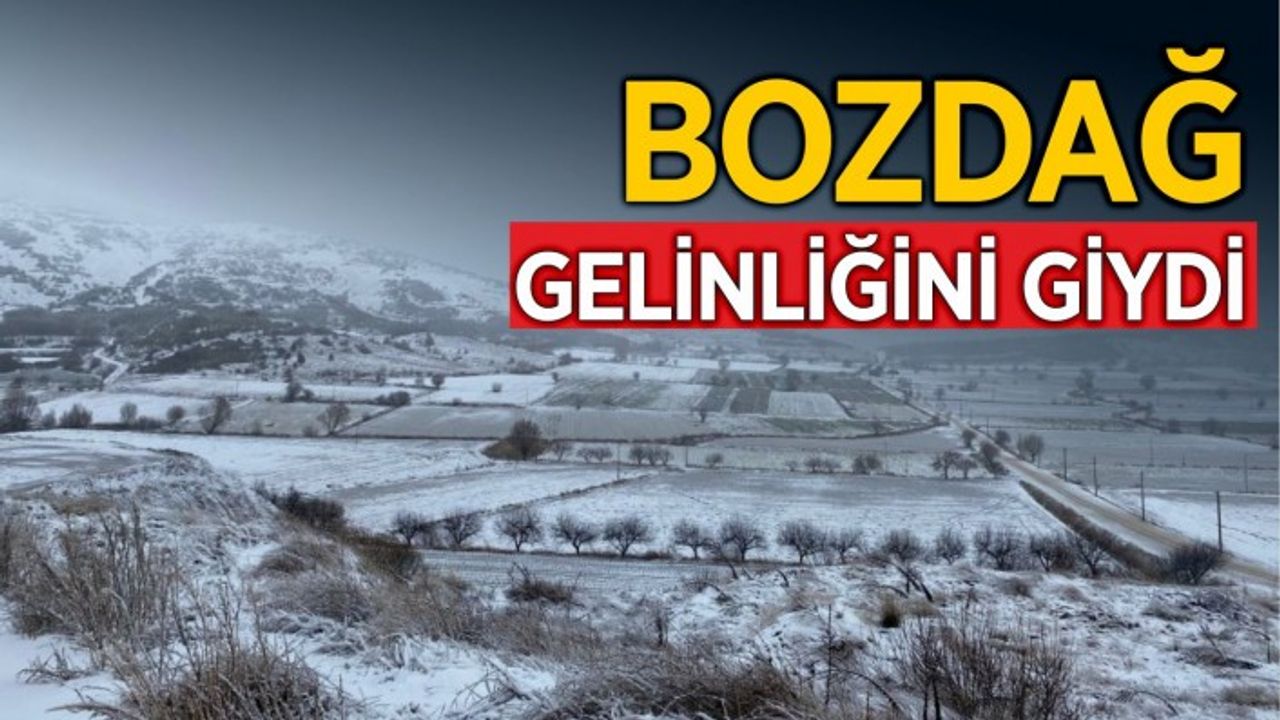 İzmir Bozdağ’a mevsimin ilk karı düştü...