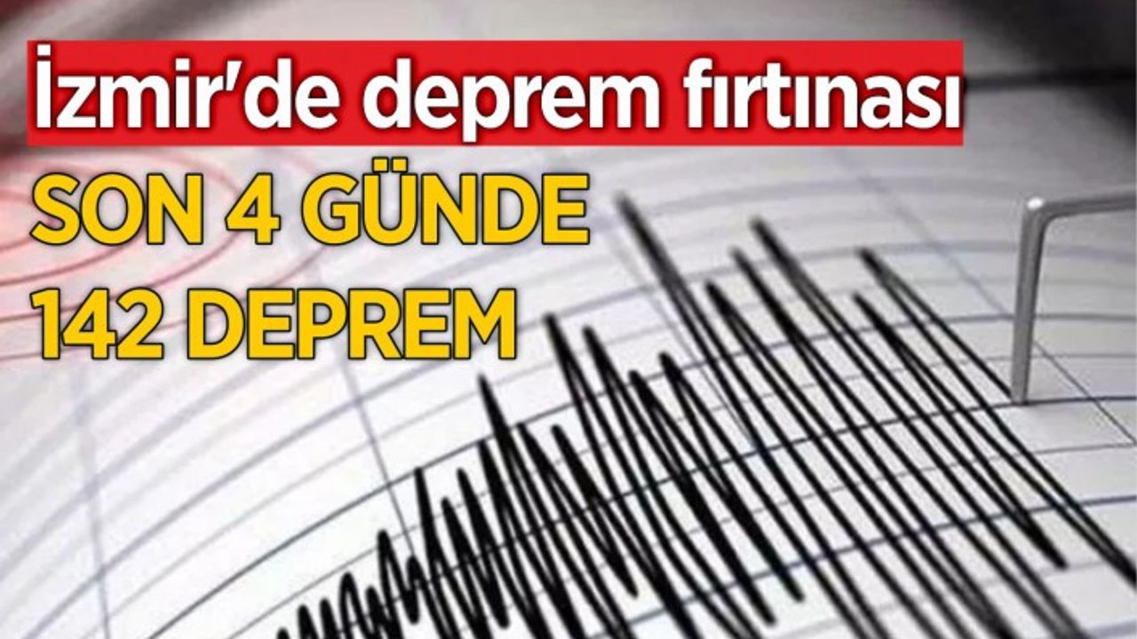 İzmir’de depremlerin ardı arkası kesilmiyor.