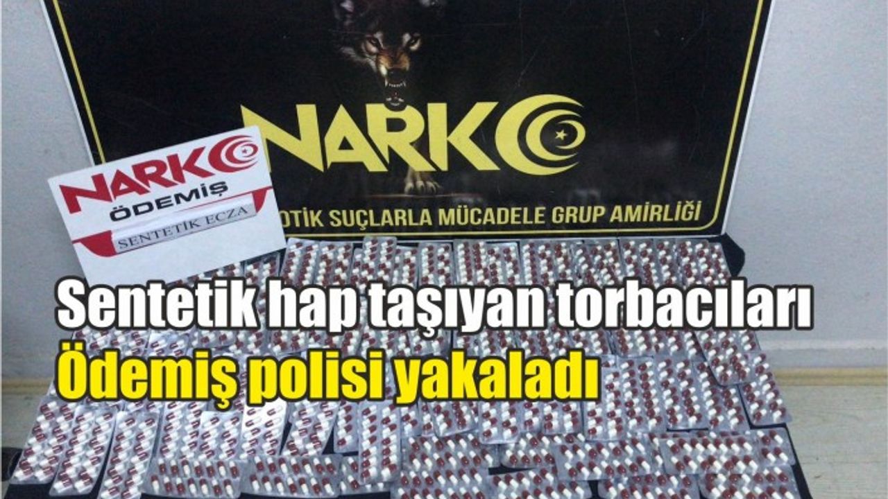 Ödemiş'te 600 adet sentetik ecza ürünü ele geçirildi