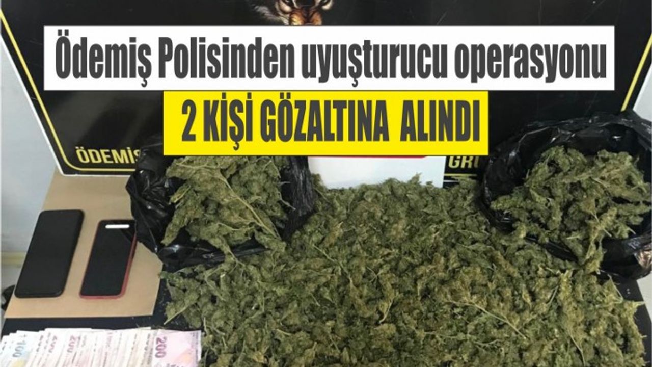 Ödemiş'te araçta yüklü miktarda uyuşturucu ele geçirildi 