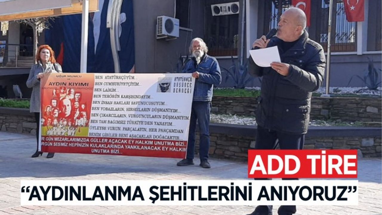 Uğur Mumcu, katledilişinin 30. Yılında ADD Tire Şubesince anıldı