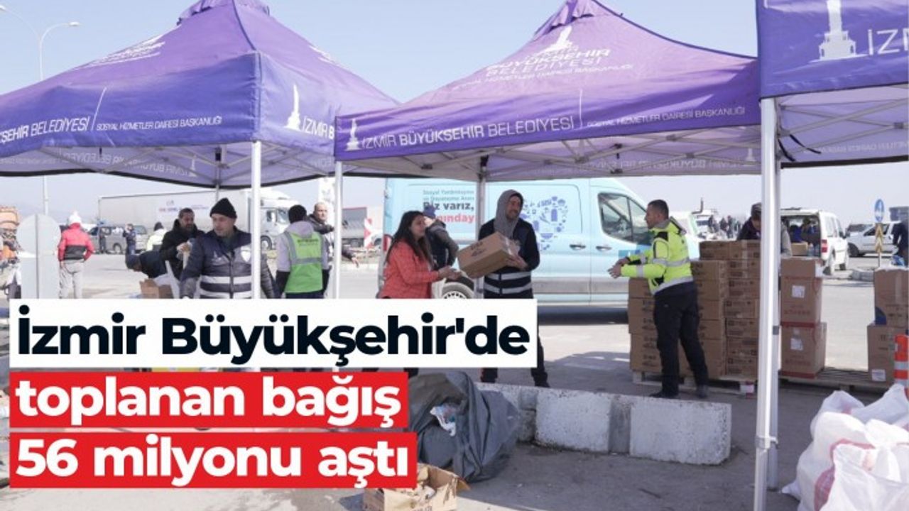 İzmir’den afet bölgesine destek yağıyor