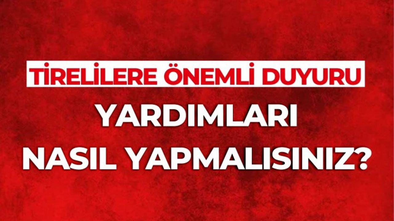 NAKİT YARDIM İÇİN HESAP NUMALARI NELER