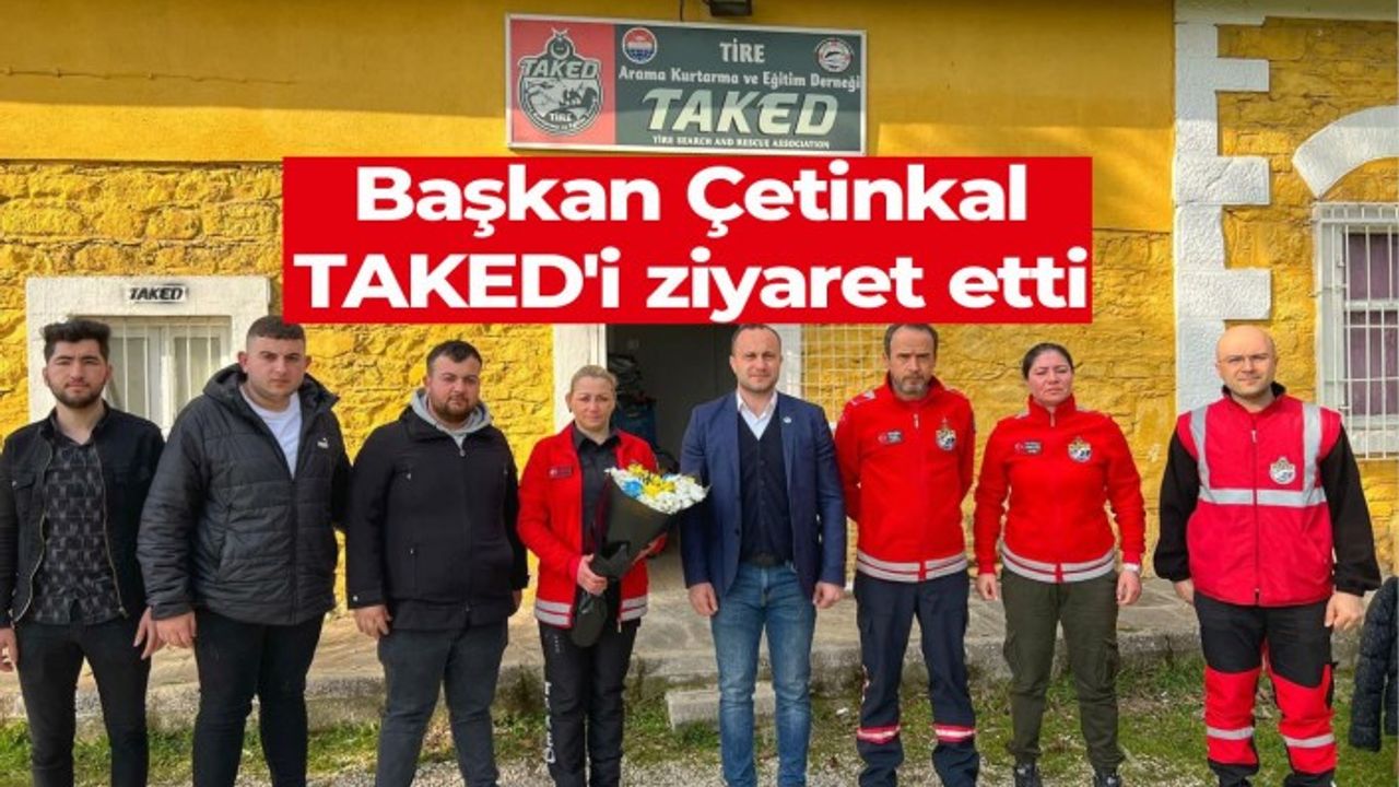 Tire Ülkü Ocakları Başkanı Yiğit Çetinkal, TAKED’i ziyaret etti