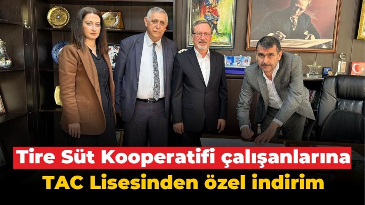 Tire Süt Kooperatifi çalışanlarına TAC Lisesinden özel indirim