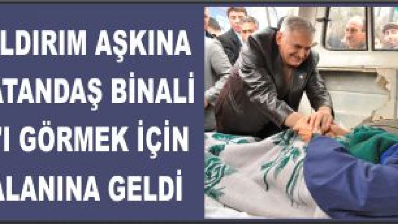 BİNALİ YILDIRIM AŞKINA FELÇLİ VATANDAŞ BİNALİ YILDIRIM’I GÖRMEK İÇİN MİTİNG ALANINA GELDİ