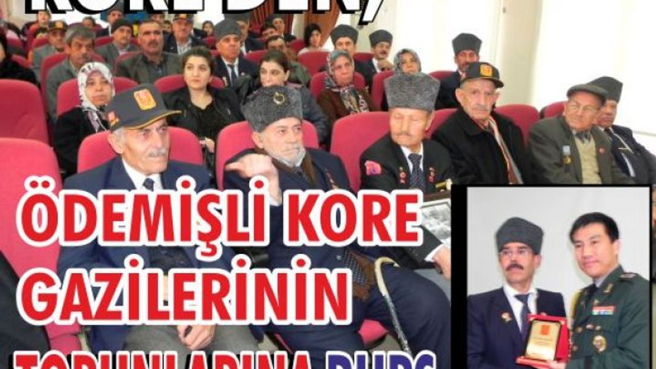  KORE’DEN, ÖDEMİŞLİ KORE GAZİLERİNİN TORUNLARINA BURS