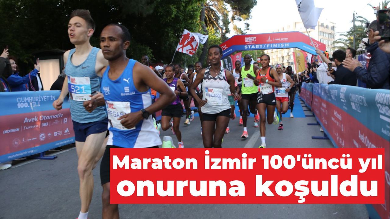 Dünyayı buluşturan maratona Kenya ve Etiyopyalı atletler damga vurdu
