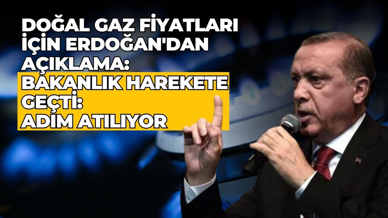 Doğal gaz fiyatları için Erdoğan'dan açıklama: Bakanlık harekete geçti: Adım atılıyor