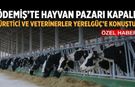 ÖDEMİŞ’TE HAYVAN PAZARI KAPALI ÜRETİCİ VE VETERİNERLER YERELGÜÇ’E KONUŞTU