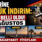 Motorine büyük indirim: Tarih belli oldu! 26 Ağustos İstanbul, Ankara, İzmir akaryakıt fiyatları