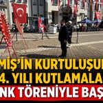 Ödemiş’in Kurtuluşunun 104. Yılı kutlamaları çelenk töreniyle başladı