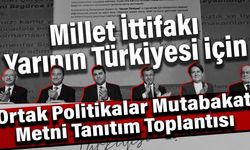 Altılı Masa ortak mutabakat metnini açıklıyor