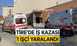 Bir iş yerinde meydana gelen kazada 1 işçi yaralandı