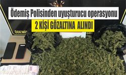 Ödemiş'te araçta yüklü miktarda uyuşturucu ele geçirildi 