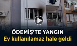 Yangın sonucunda ev kullanılamaz hale geldi