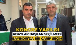 Aday olan iki isim başkan olamadı.