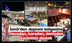İzmir’den depremzedelere yardım malzemesi yağıyor