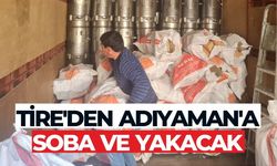 Tire Belediyesi 1 kamyon soba ve yakacak gönderdi