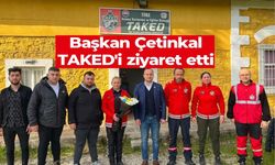 Tire Ülkü Ocakları Başkanı Yiğit Çetinkal, TAKED’i ziyaret etti