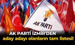 İzmir'de AK Parti'den kimler Milletvekili Adayı olmak için başvurdu?