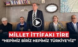 Millet İttifakı bileşenleri Tire’de gazetecilerle bir araya geldi.