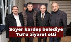Soyer deprem ve selden etkilenen kardeş belediye Tut'u ziyaret etti
