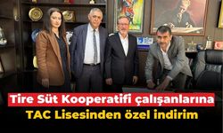 Tire Süt Kooperatifi çalışanlarına TAC Lisesinden özel indirim