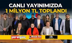 Tire’deki gazetecilerin gerçekleştirdiği canlı yayında 1 milyon lira toplandı