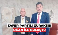 ZAFER PARTİLİ ADAY ADAYI GÜRAKSIN  CUMHURBAŞKANI ADAYI SİNAN OĞAN’I ZİYARET ETTİ