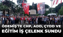 CHP, ADD, ÇYDD VE EĞİTİM İŞ ATATÜRK ANITINA ÇELENK BIRAKTI