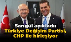 Sarıgül açıkladı Türkiye Değişim Partisi, CHP ile birleşiyor