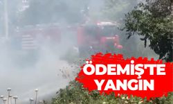 Ödemiş'te Tarla Kenarında Çıkan Yangın Söndürüldü
