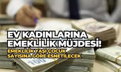 Ev kadınlarına emeklilik müjdesi!