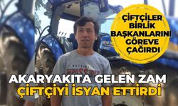 Akaryakıta gelen zam çiftçiyi isyan ettirdi